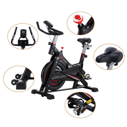 Indoor Cycling Trainer Quiet Stationary Spinning Bike