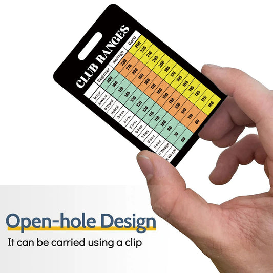 Golf Club Yardage Card