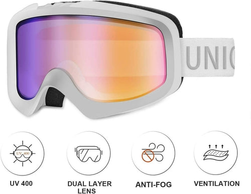 Unigear Skido X1 Ski Goggles, UV Protection Anti-fog Snow/Snowboard