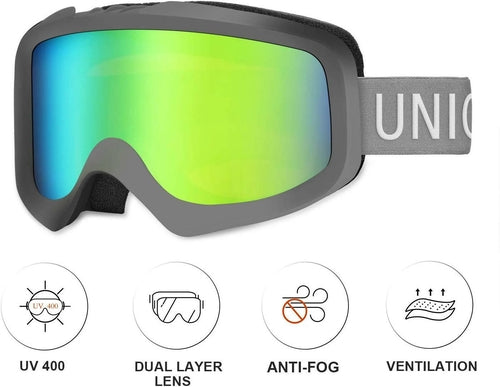 Unigear Skido X1 Ski Goggles, UV Protection Anti-fog Snow/Snowboard