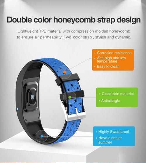 Sporty Fitness Tracker and Waterproof Swimmers Watch