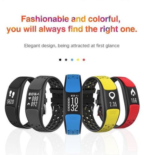 Sporty Fitness Tracker and Waterproof Swimmers Watch